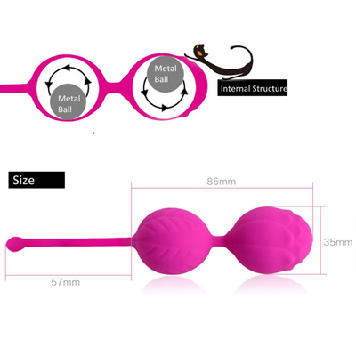 Terapia de estresse vaginal de silicone treinamento Kegel bola brinquedo sexual para mulher