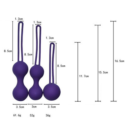 Terapia de estresse vaginal de silicone treinamento Kegel bola brinquedo sexual para mulher