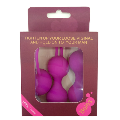 Terapia de estresse vaginal de silicone treinamento Kegel bola brinquedo sexual para mulher