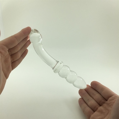 Dildos de vidro Pênis Cristal Anal Bolas Butt Plug Dildos de vidro para mulheres