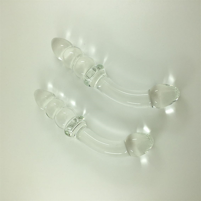 Dildos de vidro Pênis Cristal Anal Bolas Butt Plug Dildos de vidro para mulheres