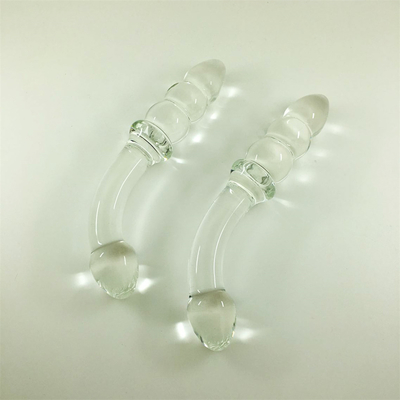 Dildos de vidro Pênis Cristal Anal Bolas Butt Plug Dildos de vidro para mulheres