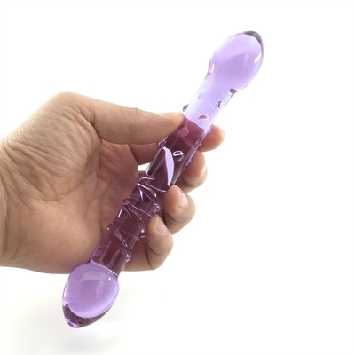 Duplo Cabeça Butt Plug Anal Plug Butt Glass Butt Plug com design de parafuso interno Distribuído para Dildos de Vidro em todo o mundo