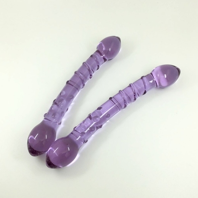 Duplo Cabeça Butt Plug Anal Plug Butt Glass Butt Plug com design de parafuso interno Distribuído para Dildos de Vidro em todo o mundo