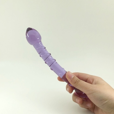 Duplo Cabeça Butt Plug Anal Plug Butt Glass Butt Plug com design de parafuso interno Distribuído para Dildos de Vidro em todo o mundo