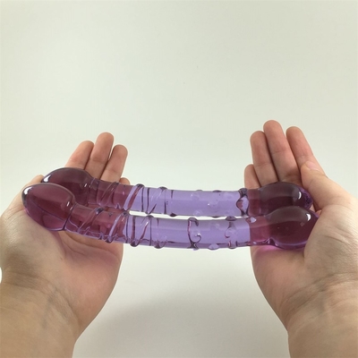 Duplo Cabeça Butt Plug Anal Plug Butt Glass Butt Plug com design de parafuso interno Distribuído para Dildos de Vidro em todo o mundo