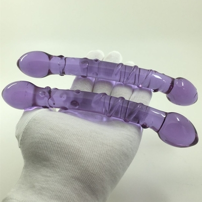 Duplo Cabeça Butt Plug Anal Plug Butt Glass Butt Plug com design de parafuso interno Distribuído para Dildos de Vidro em todo o mundo