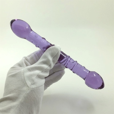 Duplo Cabeça Butt Plug Anal Plug Butt Glass Butt Plug com design de parafuso interno Distribuído para Dildos de Vidro em todo o mundo