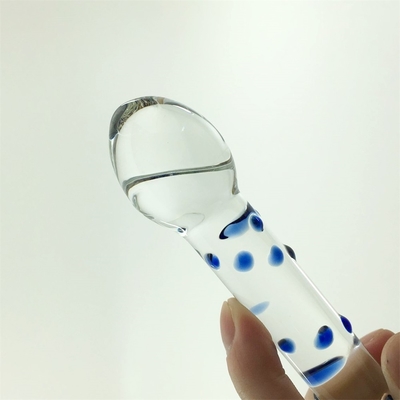 Dildos de vidro de cabeça dupla Dildos de vidro de cabeça dupla Dildos de vidro para mulheres