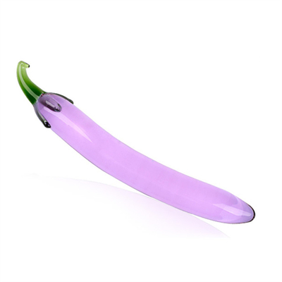 Pênis de cristal, anal, traseiro, clitóris, masturbação do ponto G, berinjela, dildos de vidro para mulheres.