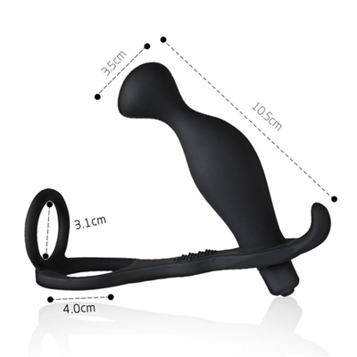 10 Frequência Dupla Penetração Plug Anal Dildo Butt Plug Vibrator para Homens Faixa no Pênis Vagina Plug Adultos Brinquedos Sexuais para