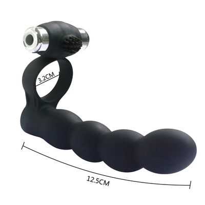 Plug Anal Scrotum Ring Drop Sex Toys Vibrating Tail Plug Anus Para Mulheres Conectado ao Pênis Ring Anal Butt Plug Bullet