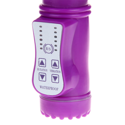 Recarregável Rotação de Propulsão Ponto G Dildos Dupla Galinha Vagina de Sexo de Coelho Vibrator para Mulheres Clitóris Feminino Brinquedo Sexual