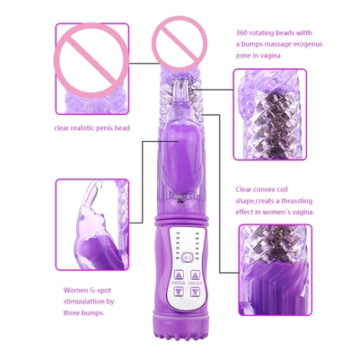 Vibrator de coelho giratório Dildos gigantes vibrantes Brinquedos sexuais Dildos para mulheres