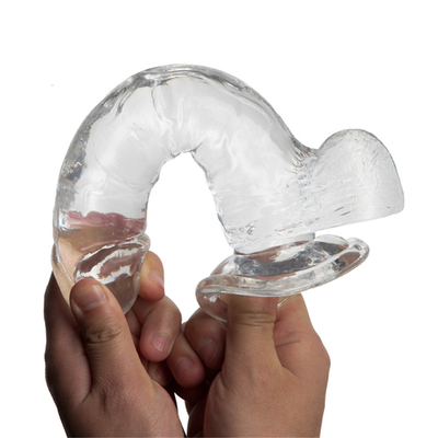 Venda Quente Grande Tamanho Plástico Barato e Colorido Dildo TPE Realista Penis Artificial Grande Para Mulheres Penis de Brinquedo Sexual Para Mulheres