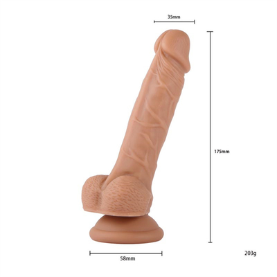 Xese Líquido Colorido Silicone Dildos Realistas Adultos Brinquedos Sexuais Para Mulher