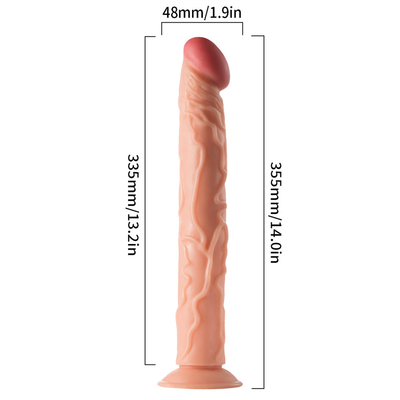 Dildos realistas com vaso de sucção