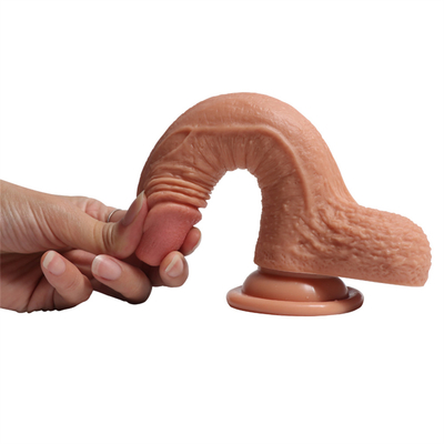 Pênis artificial grande de silicone líquido para mulher do sexo