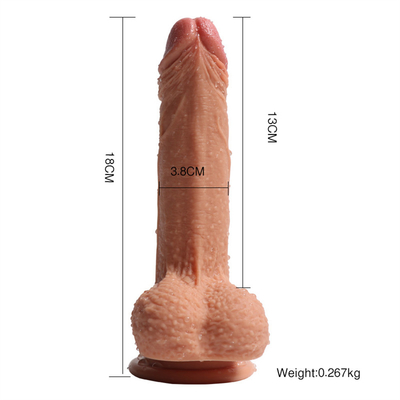 Pênis artificial grande de silicone líquido para mulher do sexo