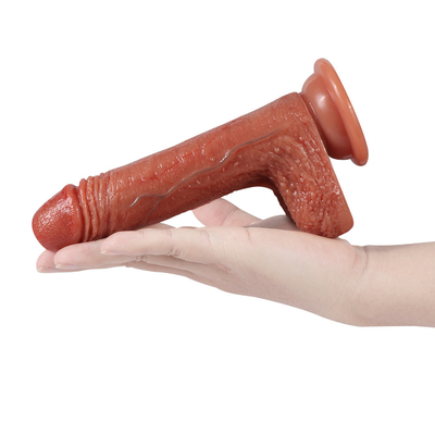 Pênis artificial grande de silicone líquido para mulher do sexo