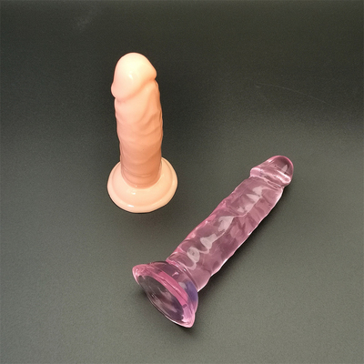 Gelatina Pequeno Dildo Sucção Feminina Masturbação Realista Pênis Ponto G Orgasmo Anal Plug Brinquedos Sexuais Para Mulheres Produtos Adultos