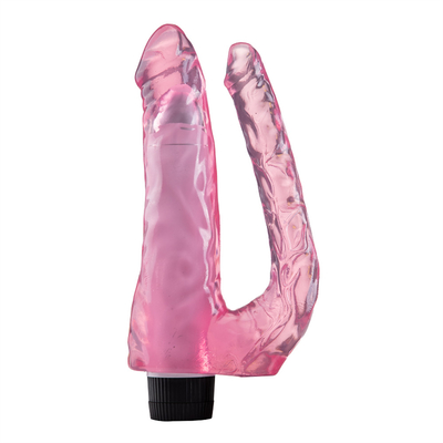 Novos brinquedos sexuais femininos vibrando Dildos duplos Vibrator TPE em promoção