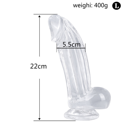 Dildos realistas Dildos claros com vaso de sucção Brinquedos sexuais de mãos livres Jelly Dildos material seguro para o corpo e brinquedos sexuais para adultos para W