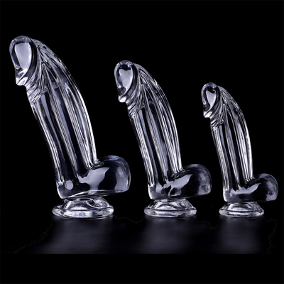 Dildos realistas Dildos claros com vaso de sucção Brinquedos sexuais de mãos livres Jelly Dildos material seguro para o corpo e brinquedos sexuais para adultos para W