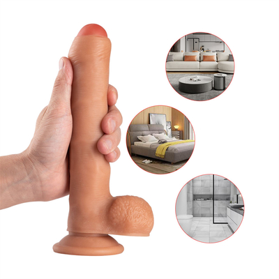 Fábrica por atacado Brinquedos sexuais de borracha de silicone líquido de alta qualidade para mulheres Vibrator Pussy Dildo Pênis de borracha artificial