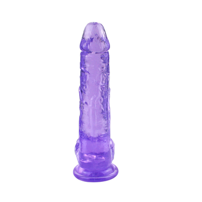 Realistic Crystal Strong Suction Cup Dildos diferentes de polegadas para mulheres produtos de venda quente