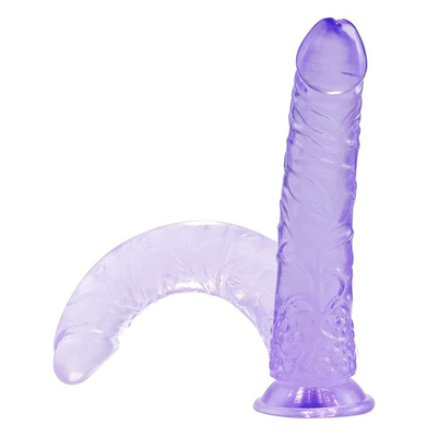 G Spot Realista Dildo de geleia com cálice de sucção forte Flexível Penis Harness Compativel Anal Adultos brinquedos sexuais para mulheres