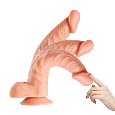 Penis de geléia macia Artificial de tamanhos diferentes Dick Toy para adultos Colorido Penis de borracha de cristal Grande Dildo Realista Para Mulher