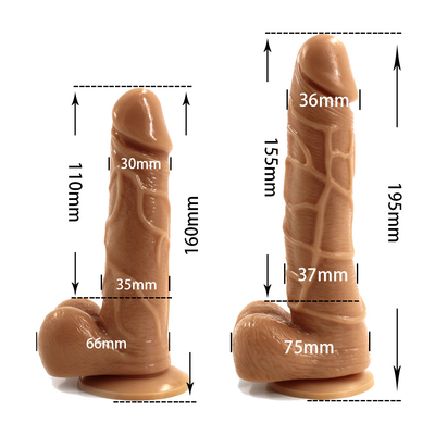 TPE Dildo 7 polegadas pele realista Dildo Adultos brinquedo sexual enorme pênis enorme Dildo brinquedo para mulheres