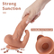 Vibração de controlo remoto Grande tamanho Penis artificial aquecido e vibrador Adultos Lésbico brinquedo de sexo Feminino Dildo