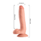 Popular 23cm forte vaso de sucção pênis suave grande pele real sensação de sexo masculino PVC consoante para mulheres
