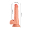 Loja de sexo preço barato 8,25 polegadas masturbação vaginal anal PVC sucção dildos realistas