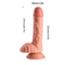 Melhores Produtos Novos 7.68 &quot;Dico Longo Suave Médico PVC Penis de Borracha Ejaculador Dildos Adultos Brinquedos Sexuais Com Sucção Forte