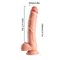 Dropship Wearable Realista Fake Penis Dick Forte Sucção Cup PVC Long Squirting Dildo para Mulheres