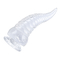 Plug anal enorme pénis artificial tentáculo de polvo Plug anal de silicone transparente para masturbação feminina brinquedo sexual adulto