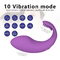 10 velocidades USB Carregamento Controle remoto Dildo Pantalhões de masturbação vestíveis Vibrator para mulher