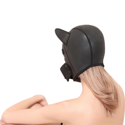 Mascarinha de cachorro bdsm escrava brinquedos sexuais de látex bdsm máscara