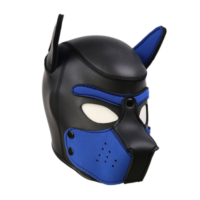 Mascarinha de cachorro bdsm escrava brinquedos sexuais de látex bdsm máscara