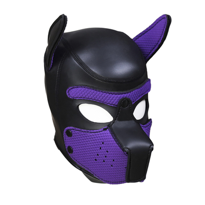 Mascarinha de cachorro bdsm escrava brinquedos sexuais de látex bdsm máscara