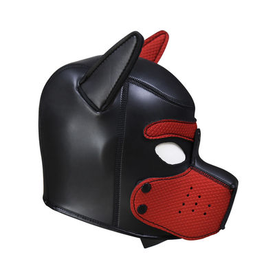 Mascarinha de cachorro bdsm escrava brinquedos sexuais de látex bdsm máscara