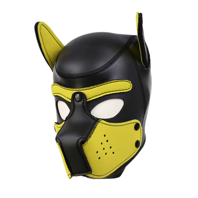 Mascarinha de cachorro bdsm escrava brinquedos sexuais de látex bdsm máscara