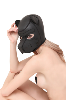 Mascarinha de cachorro bdsm escrava brinquedos sexuais de látex bdsm máscara