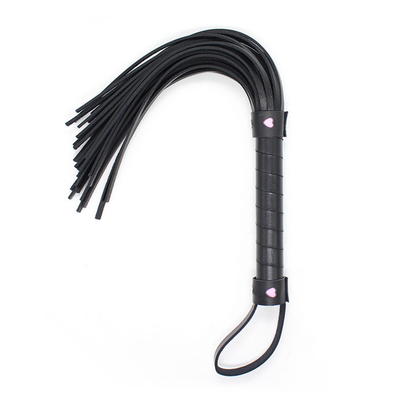 SM Couro Negro Sexo chicote Paddle Mão Controle Bondage Sex Role Play Para o casal