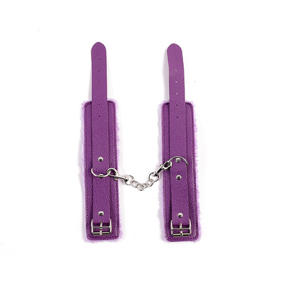 Algemas de pelúcia algemas de couro algemas sexuais Adultos brinquedos eróticos bdsm dispositivos de retenção algemas SM escravidão algemas