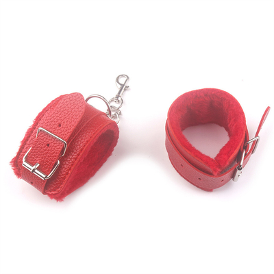 Algemas de pelúcia algemas de couro algemas sexuais Adultos brinquedos eróticos bdsm dispositivos de retenção algemas SM escravidão algemas