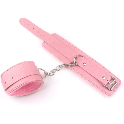 Algemas de pelúcia algemas de couro algemas sexuais Adultos brinquedos eróticos bdsm dispositivos de retenção algemas SM escravidão algemas